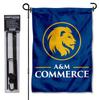 College Flags & Banners Co. Texas A&M Commerce Lions Garden Flag with Pole Stand Holder view 1