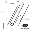 College Flags & Banners Co. Texas A&M Commerce Lions Garden Flag with Pole Stand Holder view 4