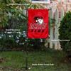 College Flags & Banners Co. Winston Salem State Rams Ram Head Logo Garden Flag with Pole Stand Holder view 3