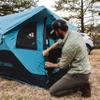 Gazelle Tents T3X Hub Tent Overland Edition, Easy 90 Second Set-Up, Waterproof, UV Resistant, Removable Floor, Footprint, 3-Person, Pacific Blue, 68" x 76" x 82", GT302PB view 4