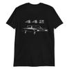 1965 OLds 442 Club Coupe American Classic Car Short-Sleeve Unisex T-Shirt Black view 1