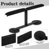 Nuenen Fishing Rod Holder for Truck Fishing Rod Racks for Vehicles Magnetic Rod Mount Carrier for SUV Metal Roof and Hood Black view 3
