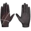 Anne, Ladies, Solar Mesh and Synthetic Leather, Equestrian Horse Riding Gloves, Black(X-Large 9)