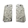 Custom for Kimber Micro 9 mm Metal Grips Scroll Design Micro9 Screws Nickel Plated view 2