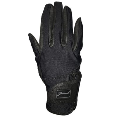 Grewal Equestrian Catherine Leather Riding Gloves (Black, X-Large 9)