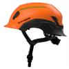 Studson SHK 1 Vented Safety Helmet - Ultralight, Modular Brim, Fidlock Buckle, 4 Point Strap, Breathable, Rainproof, 20KV Protection - Orange, M/L, 53-59cm view 2