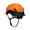 Studson SHK 1 Vented Safety Helmet - Ultralight, Modular Brim, Fidlock Buckle, 4 Point Strap, Breathable, Rainproof, 20KV Protection - Orange, M/L, 53-59cm view 3