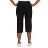 Alfred Dunner Women's Lace Allure Clamdigger Pant Size 8 Black view 2