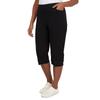 Alfred Dunner Women's Lace Allure Clamdigger Pant Size 8 Black view 3