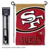 WinCraft San Francisco 49ers Bold Logo Garden Flag and Flagpole Mount view 2