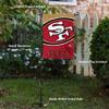 WinCraft San Francisco 49ers Bold Logo Garden Flag and Flagpole Mount view 3