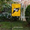 College Flags & Banners Co. Virginia Commonwealth Rams Jumping Ram Logo Garden Flag with Pole Stand Holder view 3