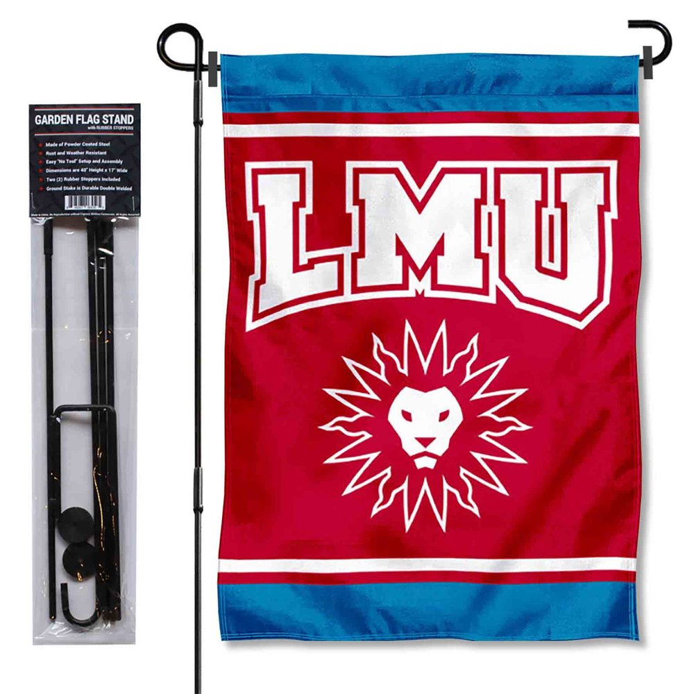 College Flags & Banners Co. Loyola Marymount Lions Garden Flag with Stand Holder