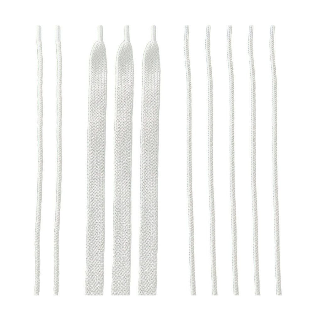 Performall Sports Dyna Lacrosse Mesh Full Stringing Kit White 33 inch Tipped Lax Strings: 5 Sidewalls, 3 Shooting Strings & 2 Shooting Cords