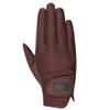 Grewal Equestrian Catherine Leather Riding Gloves (Dark Brown, X-Small 5) view 1