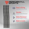 Performall Sports Dyna Lacrosse Mesh Full Stringing Kit Black 33 inch Tipped Lax Strings: 5 Sidewalls, 3 Shooting Strings & 2 Shooting Cords view 2