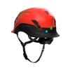 Studson SHK 1 Vented Safety Helmet - Ultralight, Modular Brim, Fidlock Buckle, 4 Point Strap, Breathable, Rainproof, 20KV Protection - Red, L/XL, 58-63cm view 4