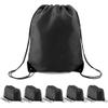 BeeGreen 30 Pieces Black Drawstring Bags Cinch Bags Bulk String Backpack Machine Washable Lightweight Sackpack Outdoor Sport for Men Women