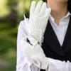 Cleopatra Ladies, Synthetic Leather, Equestrian Horse Riding Gloves, White (Large 8) view 2