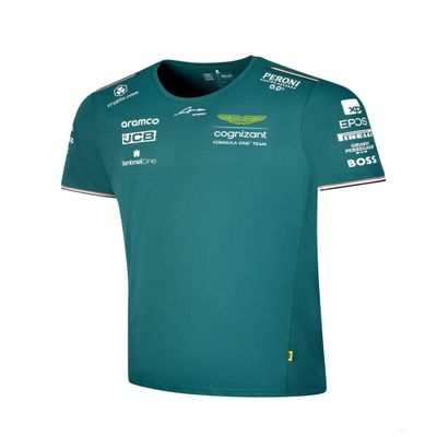 Aston Martin Cognizant F1 2023 Men's Fernando Alonso Team T-Shirt Green