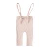 ZFTTZYMX Baby Boys Girls 2 Pack Ribbed Knit Leggings Suspenders Pants Toddler Adjustable Knot Straps Tights Overall Trousers view 2