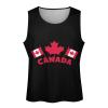 Canada Day Flags Tank Top Sleeveless T Shirt Athletic Muscle Shirts Gym Workout Yoga Tank for Men M view 4