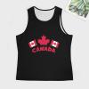 Canada Day Flags Tank Top Sleeveless T Shirt Athletic Muscle Shirts Gym Workout Yoga Tank for Men 3XL view 3