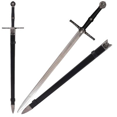 Game Cosplay Prop: Geralt's Silver Steel Sword-White Wolf Sword