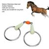 Pssopp Horse Mouth Bit, Sturdy Material Horse Mouth Bit Exquisite Craftsmanship Stainless Steel Horse Snaffle Bit Flavor Horse Mouth Snaffle Bit for Farmhouse view 4