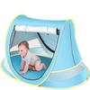 Baby Beach Tent, Pop Up Toddler Travel Tent for Boys or Girls, Sun Shade for Toddler Camping, Infant Portable Sun Shade, Summer Beach Baby (Blue Baby Tent) view 1