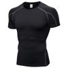 CICI FIVE Men's Compression Shirt Short Sleeve Athletic Compression Tops Cool Dry Undershirts Baselayer Gym Workout T Shirt B Grey view 1