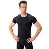 CICI FIVE Men's Compression Shirt Short Sleeve Athletic Compression Tops Cool Dry Undershirts Baselayer Gym Workout T Shirt B Grey view 2