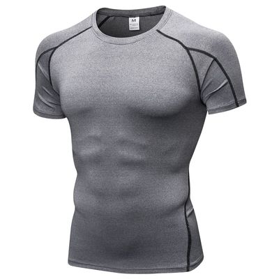 CICI FIVE Men's Compression Shirt Short Sleeve Athletic Compression Tops Cool Dry Undershirts Baselayer Gym Workout T Shirt