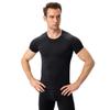 CICI FIVE Men's Compression Shirt Short Sleeve Athletic Compression Tops Cool Dry Undershirts Baselayer Gym Workout T Shirt Black view 2