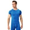 CICI FIVE Men's Compression Shirt Short Sleeve Athletic Compression Tops Cool Dry Undershirts Baselayer Gym Workout T Shirt Blue view 2