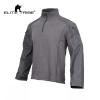 Emerson Tactical Combat E4 T-Shirt Men Waterproof Shirt Breathable Training Shirt (Wolf Gray, XX-Large) view 2