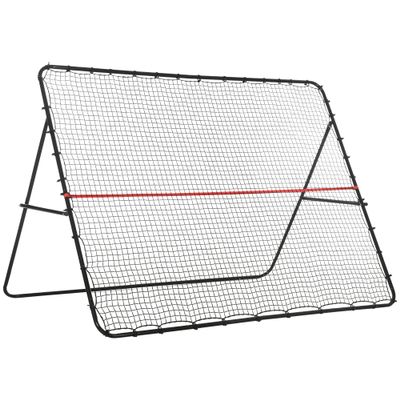 Soozier Soccer Rebounder Net, Adjustable and Foldable Multi-Sport Training Bounce Back Net, Target Goal for Soccer Practice and Training, 8.5' x 6.5'