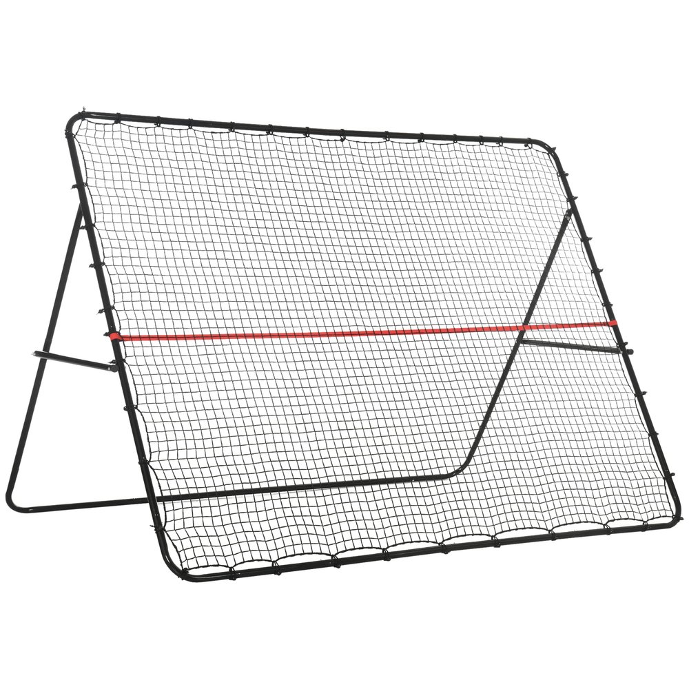 Soozier Soccer Rebounder Net, Adjustable and Foldable Multi-Sport Training Bounce Back Net, Target Goal for Soccer Practice and Training, 8.5' x 6.5'