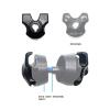 x xotic tech Seatpost Saddle 7x9 Clamp Ear + Ti Bolt Kit for Carbon Rail, Compatible with Specialized S-Works view 3