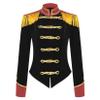 Moggemol Women's Circus Ringmaster Tassel Jacket Coat Velvet Victorian Tailcoat Party Costume Black Large view 4