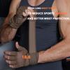 LiMMAX Padded Weight Lifting Gloves for Men Women - Full Palm Protection & Silicone Grip, Built-in Wrist Wrap Support for Cross Training Gym Workouts view 4