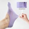 CaiDieNu No Show Toe Socks Women, Low Cut Five Fingers Cotton Running Athletic Invisible Boat Socks, 5 Pairs view 3