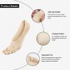 CaiDieNu No Show Toe Socks Women, Low Cut Five Fingers Cotton Running Athletic Invisible Boat Socks, 5 Pairs view 4