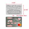 DEGASKEN 20th Birthday Card for Daughter - Happy Birthday Card Gifts for 20 Year Old Daughter - 20th Birthday Gifts Decorations for Her Women - Beautiful Metal Engraved Wallet Cards view 2