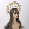 BLESSUME Unisex Halo Crown Mary Goddess Headband Halloween Reenactment Costume Headwear (Gold 36) view 4