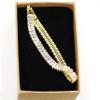Uloveido Gold Plated Rectangular Cut Cubic Zirconia Eternity Bracelet Crystal Tennis Bracelets for Women Mother's Day Birthday Gift Y1789 (Gold-White-19cm) view 3