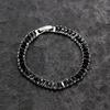 Uloveido Silver Color Rectangular Cz Bracelet Crystal Tennis Bracelets for Women Best Friends Birthday Gift Y1789 (Platinum-Black-17cm) view 4