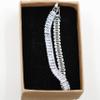 Uloveido Silver Color Rectangular Cubic Zirconia Bracelet Crystal Tennis Bracelets for Women Valentines Day Birthday Gift Y1789 (platinum-White-19cm) view 3