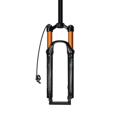 BOXKAT Magnesium Alloy 29inch Mountain Bike Front Fork, QR 9mm Threadless Steerer Wire/Shoulder Control Suspension Forks Accessories (Color : Straight Remote Lockout, Size : 29)