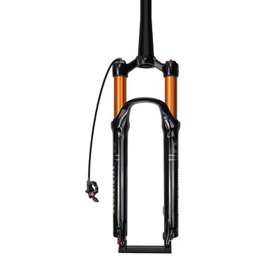BOXKAT Magnesium Alloy 29inch Mountain Bike Front Fork, QR 9mm Threadless Steerer Wire/Shoulder Control Suspension Forks Accessories (Color : Tapered Remote Lockout, Size : 26)